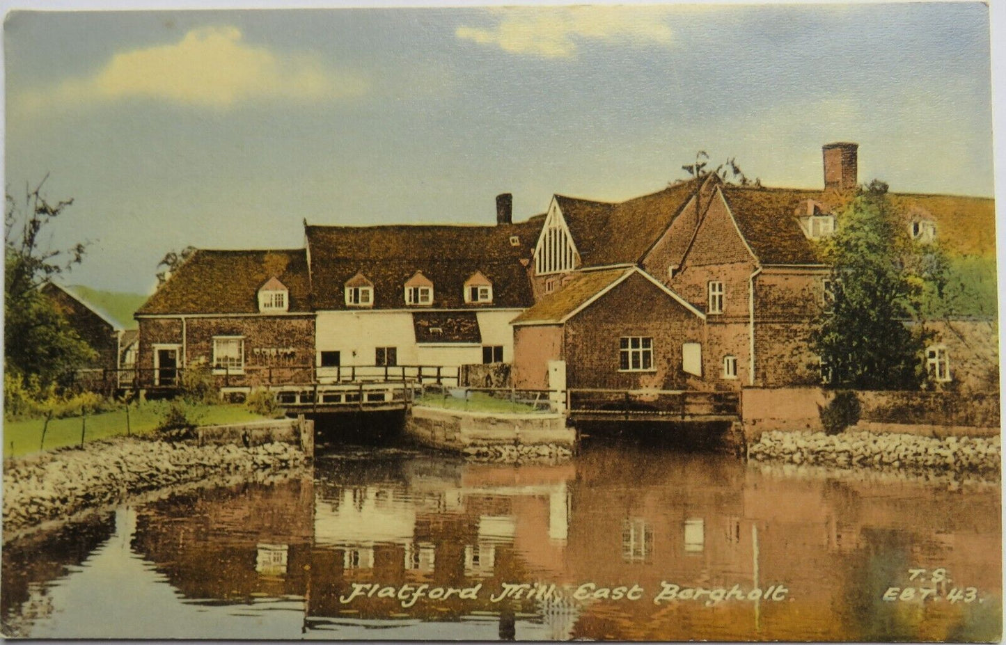 Old Postcard of Flatford Mill, East Bergholt