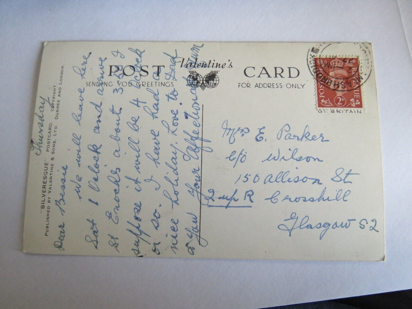 Old Postcard of Lamlash From The Bay and Goatfell, Arran  - Ref : 1029