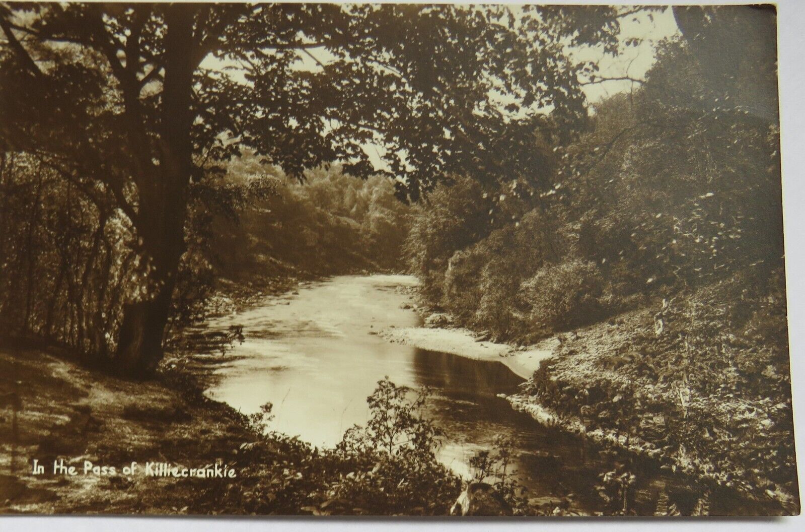 Old Postcard In The Pass of Killiecrankie