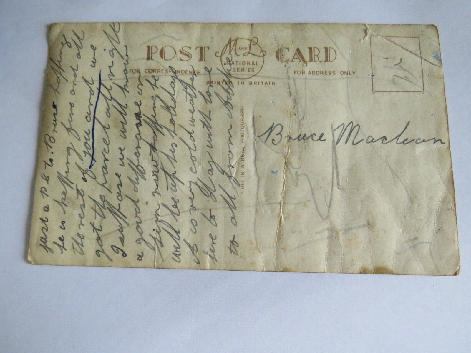 Old Postcard of Bridge Street, Portknockie  - Ref : 1020