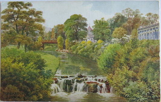 Old Postcard of The Garden Buxton - Ref : 1025