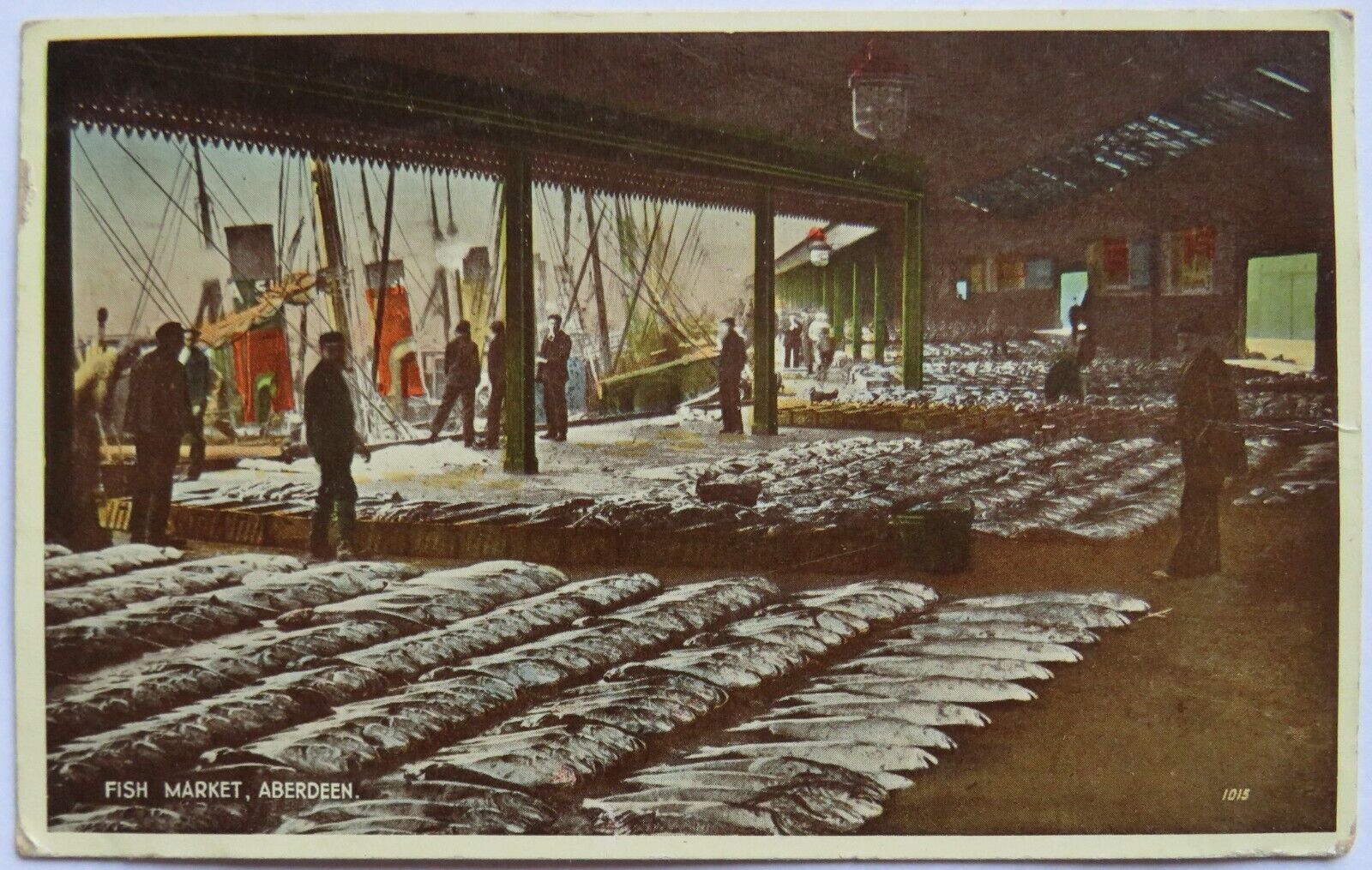 Old Postcard of The Fish Market, Aberdeen 1943