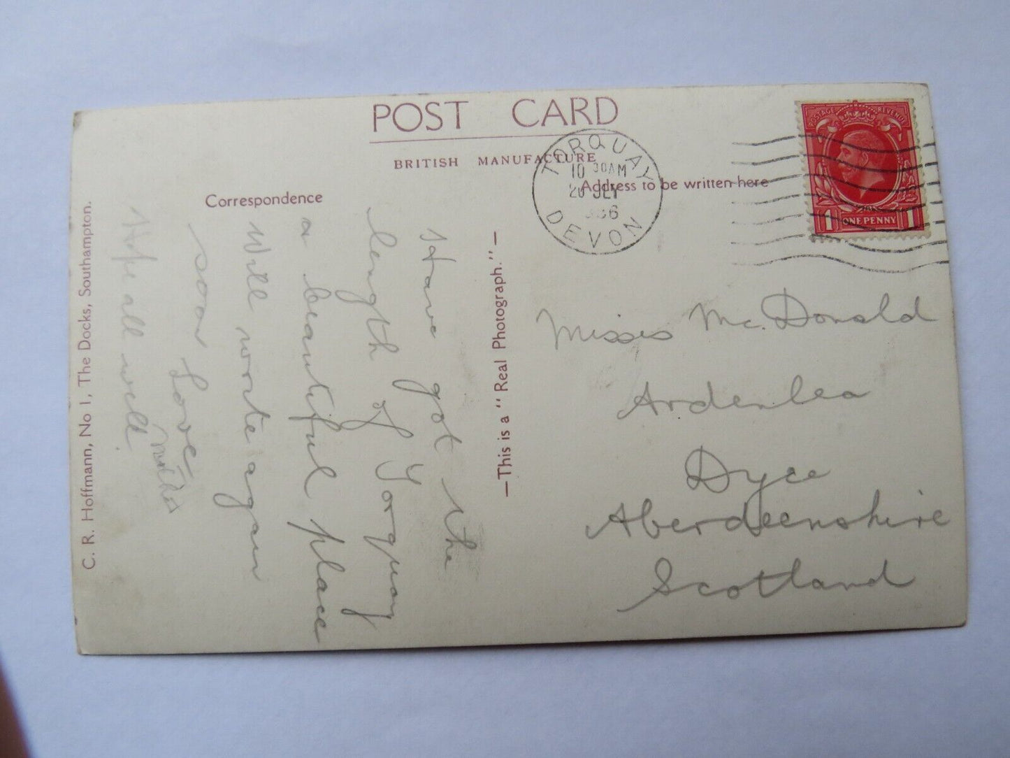 Old Postcard of Cunard White Star Liner "Queen Mary" The World's Largest Liner