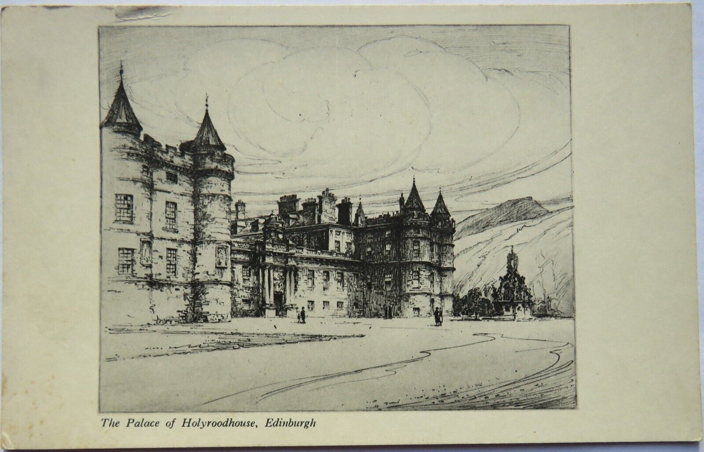 Old Postcard of The Palace of Holyroodhouse, Edinburgh
