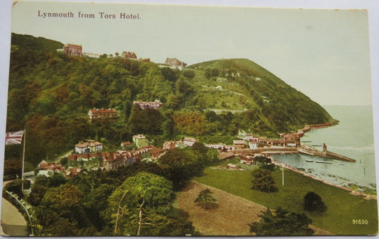 Old Postcard of Lynmouth from Tors Hotel