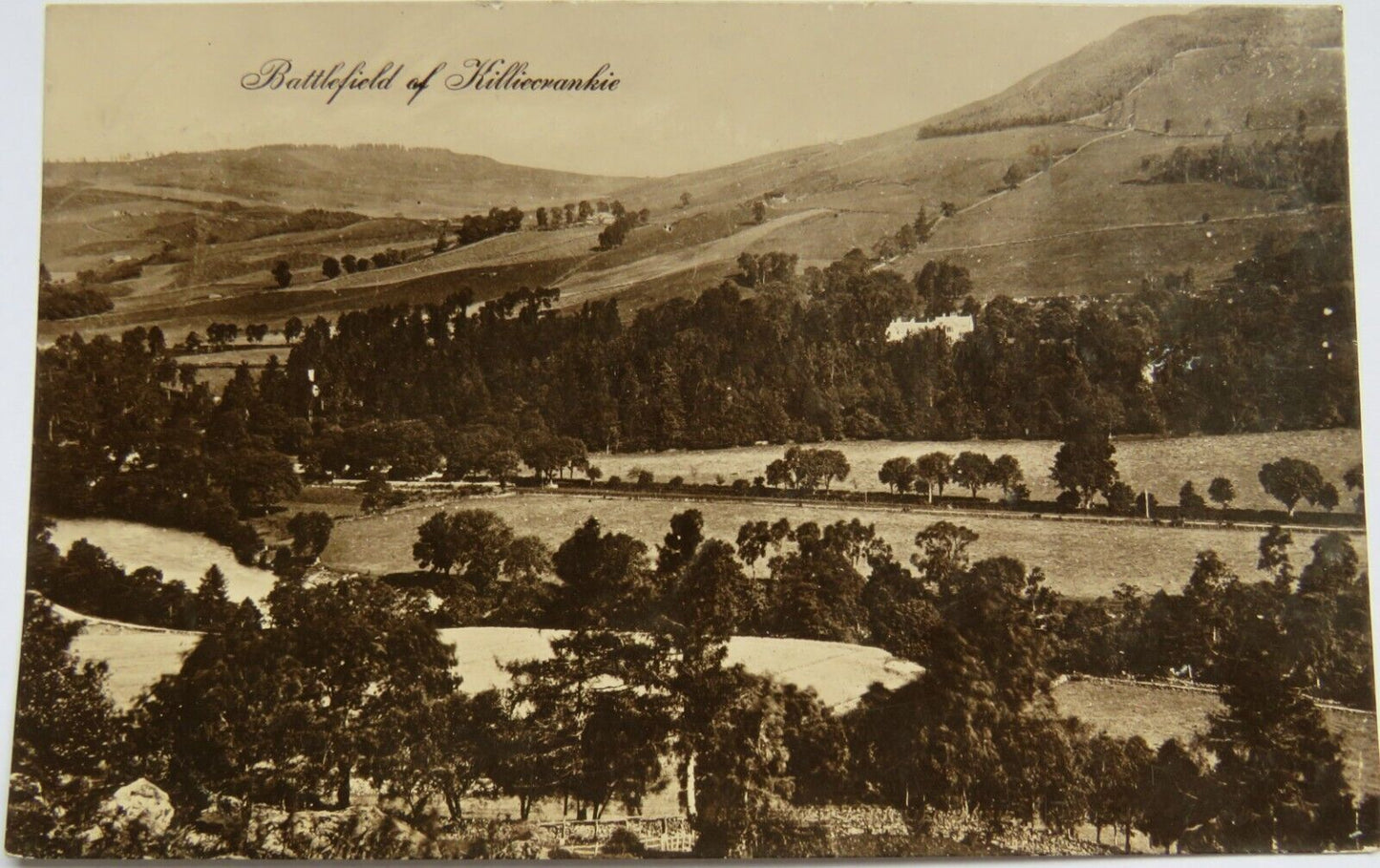Old Postcard of The Battlefield of Killiecrankie 1911