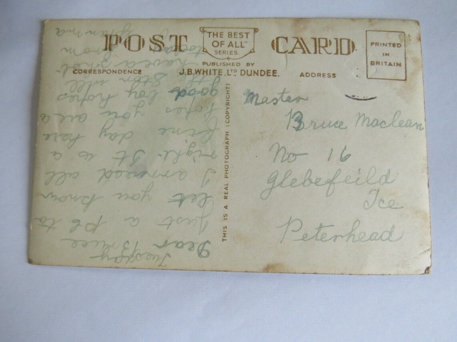Old Postcard of Greetings From Portknockie - Ref : 1019