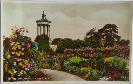 Old Postcard of Burns Monument, Alloway, Ayr - Ref  : 1019