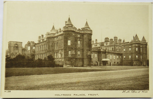 Old Postcard of Holyrood Palace, Front, H. M. Office of Works
