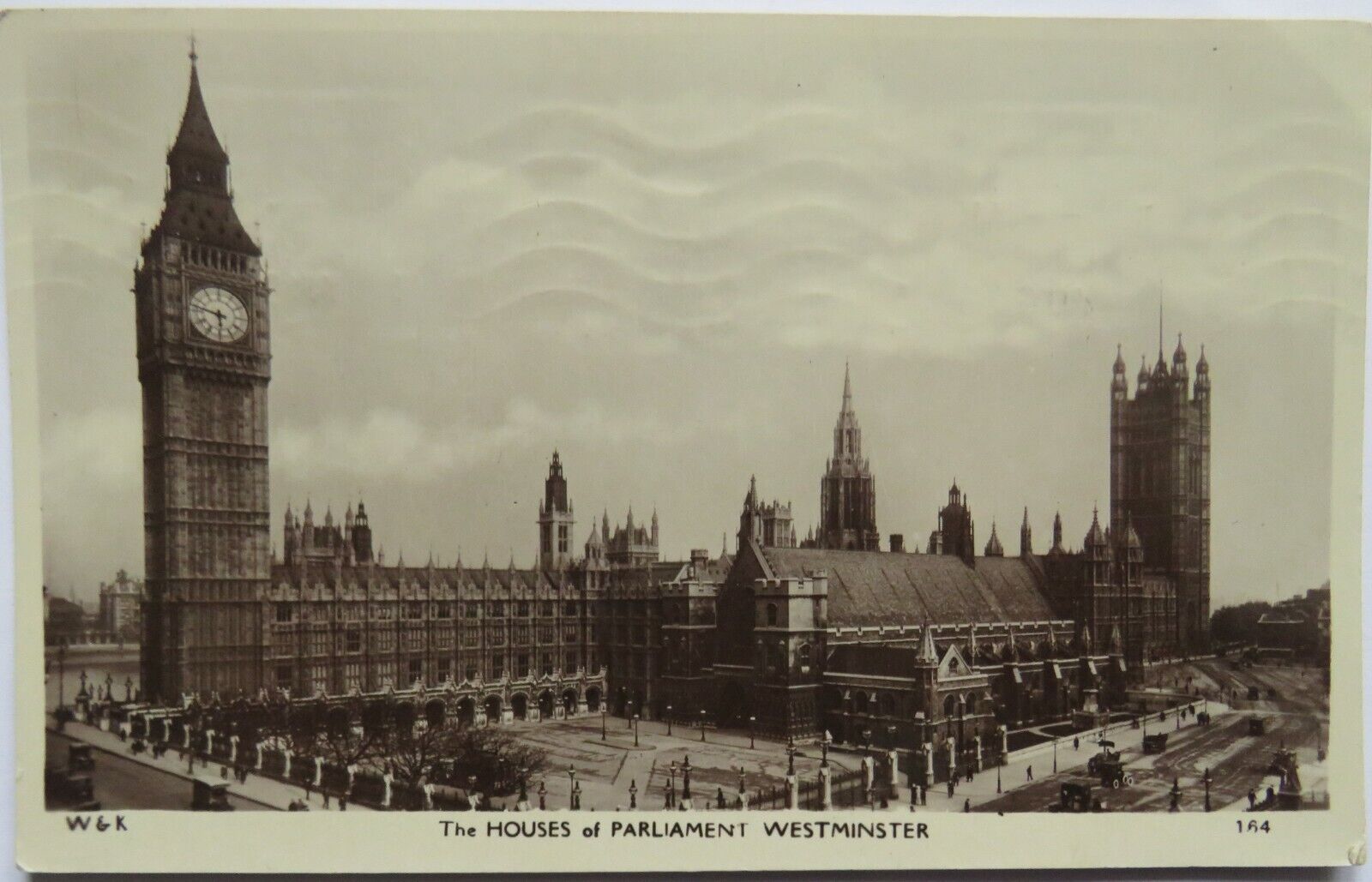 Old Postcard of Houses of Parliament Westminster 1924 - Ref : 1034