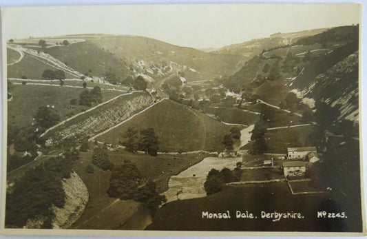 Old Postcard of Monsal Dale, Derbyshire   - Ref : 1025