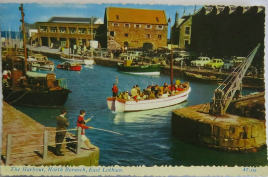 Old Postcard of The Harbour, North Berwick, East Lothian 1975 - Ref : 1037