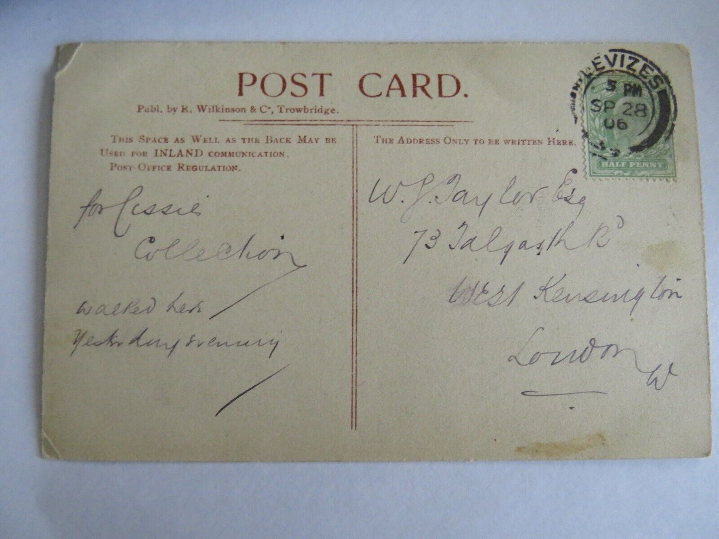 Old Postcard of Ye Olde Houses Potterne - Ref : 1042
