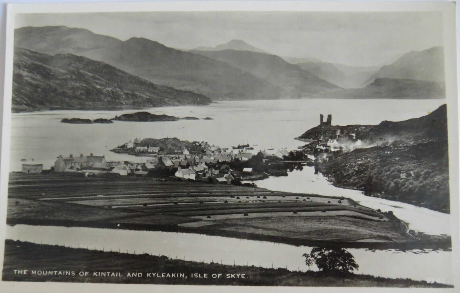 Old Postcard of The Mountains of Kintail and Kyleakin, Isle of Skye-  Ref : 1023