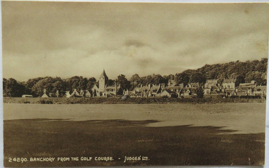 Old Postcard of Banchory From The Golf Course - Ref : 1005