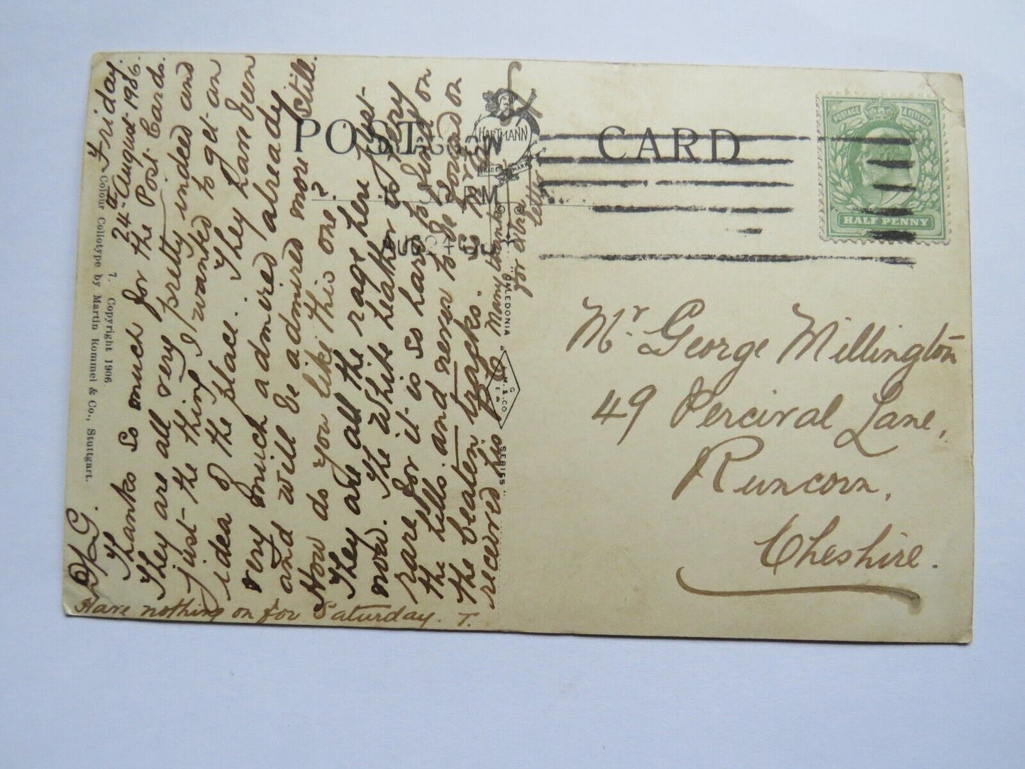 Old Postcard of Art Galleries Glasgow 1908 - Ref : 1034