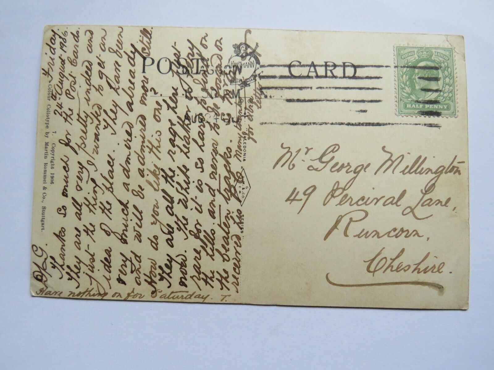 Old Postcard of Art Galleries Glasgow 1908 - Ref : 1034