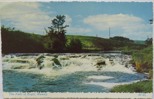 Old Postcard of The Falls of Bogie, Huntly - Ref : 1002