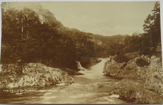 Old Postcard of The Falls of Tummel, Perthshire