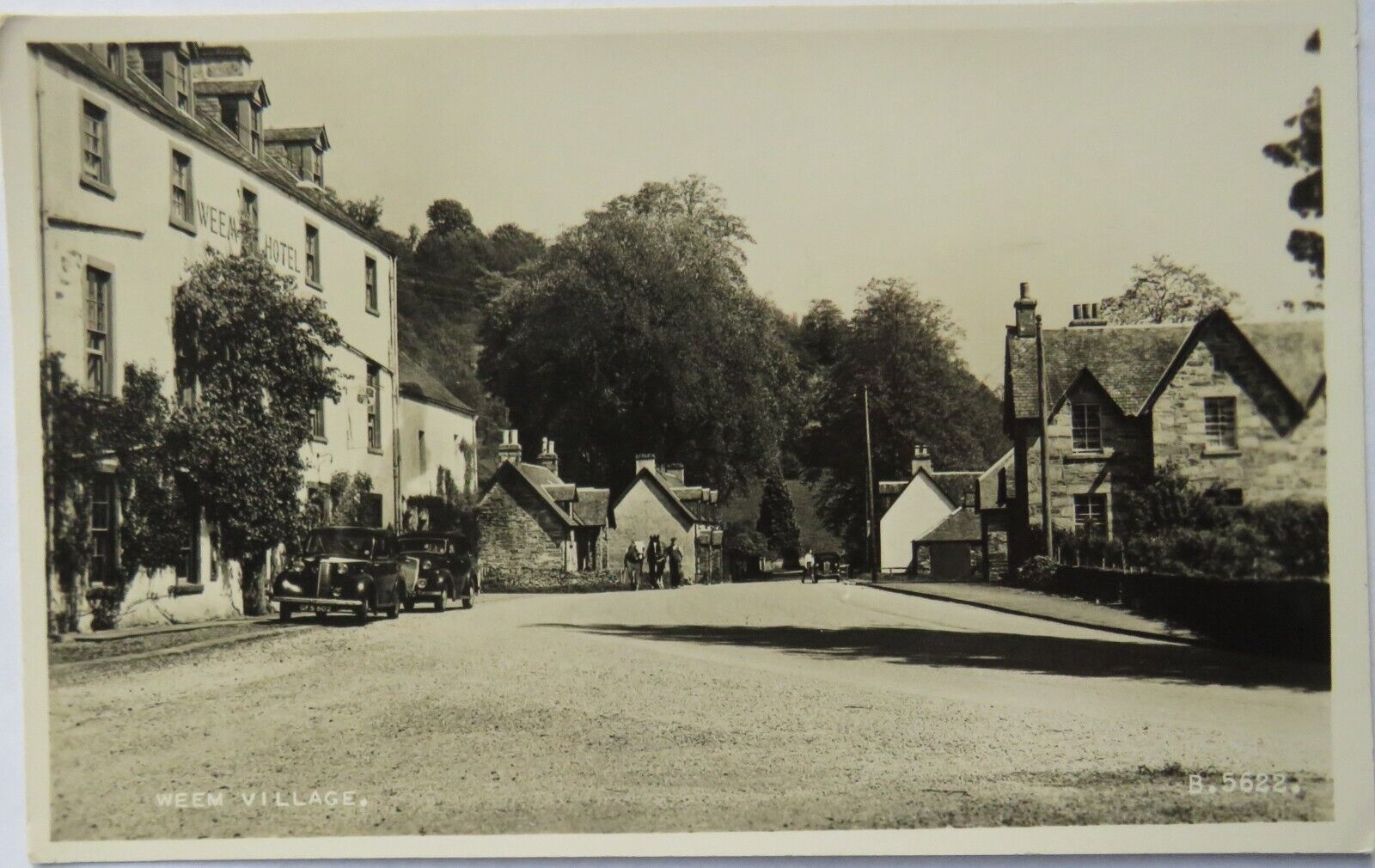 Old Photo Postcard of Weem Village