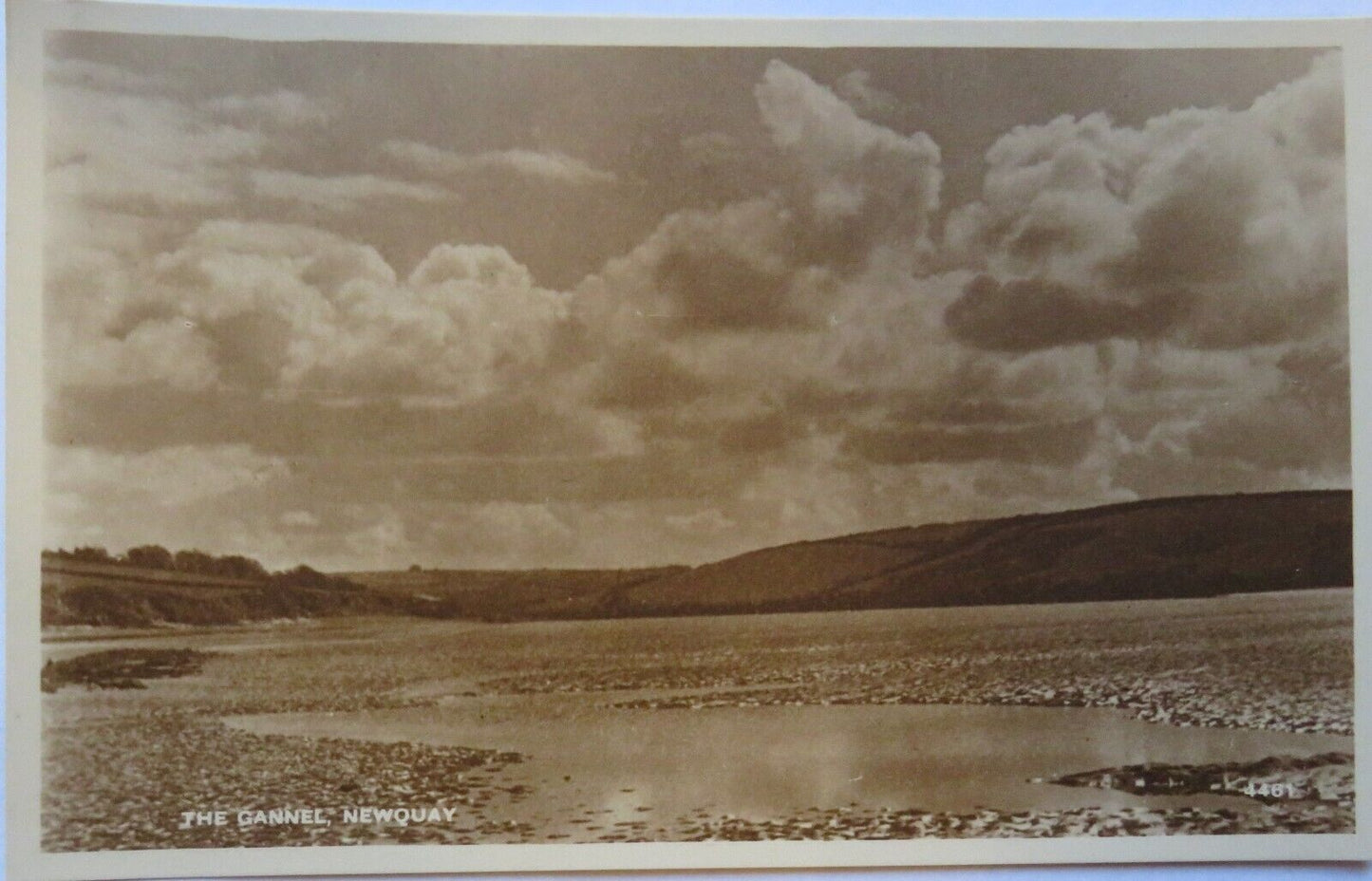 Old Postcard of The Gannel Newquay