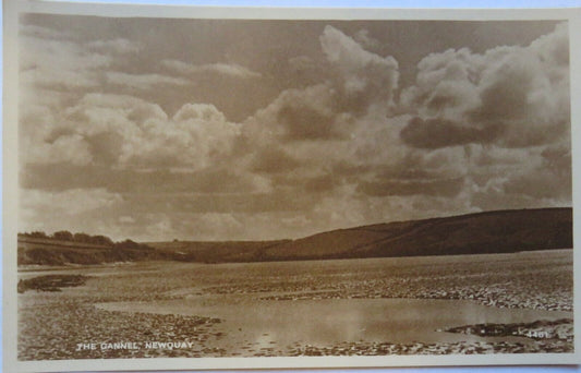 Old Postcard of The Gannel Newquay