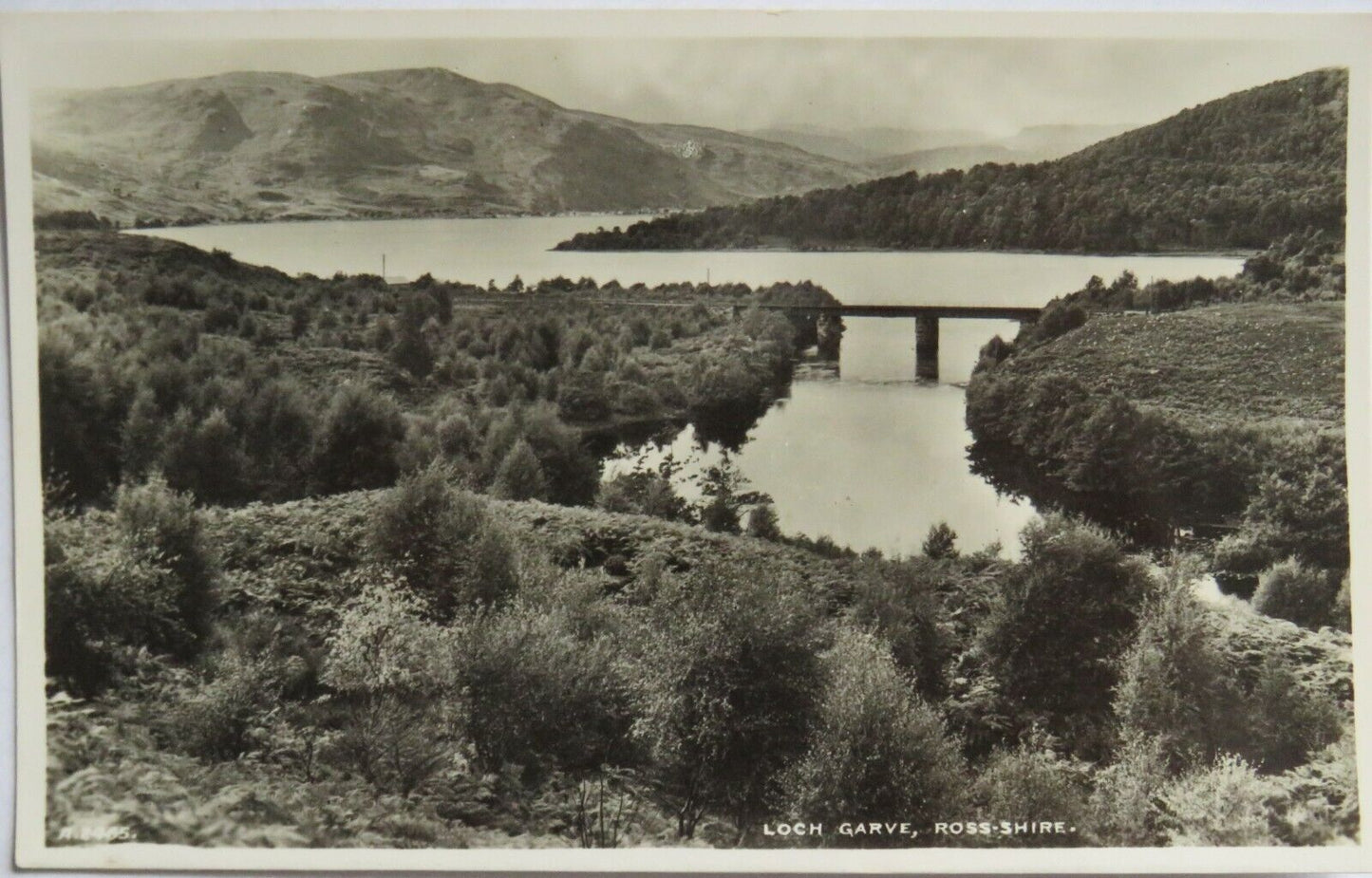 Old Postcard of Loch Garve, Ross-Shire  - Ref : 1010