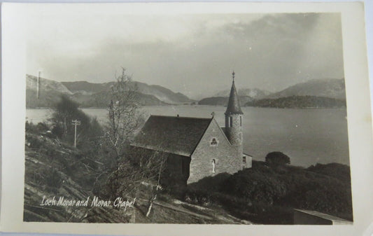 Old Postcard of Loch Morar and Morar Chapel  -  Ref : 1023