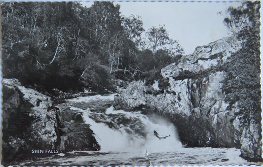 Old Postcard of Shin Falls  1961 - Ref : 1001