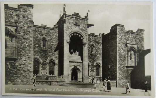 Old Postcard of Entrance Scottish National War Memorial Edinburgh - Ref : 1032