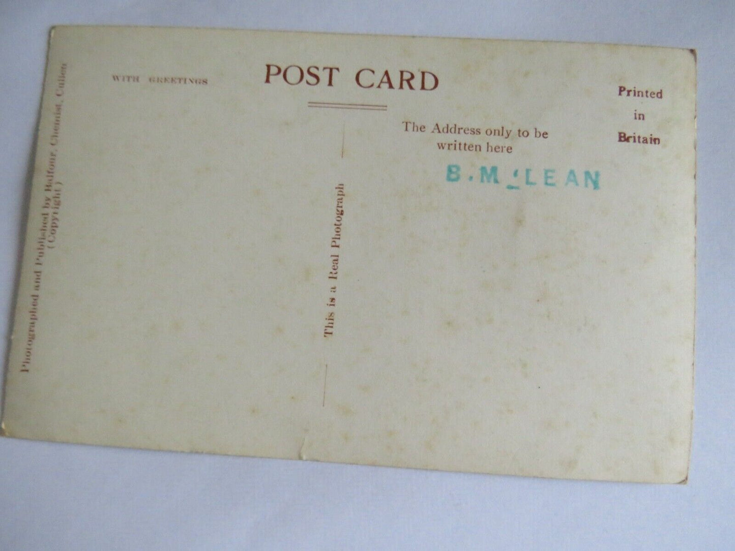 Old Postcard of Cullen From Seafield - Ref : 1020