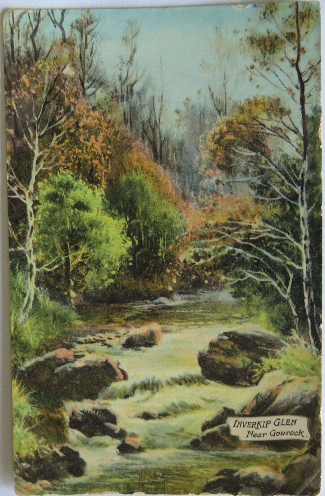 Old Postcard Of  Inverkip Glen Near Gourock - Ref : 1001