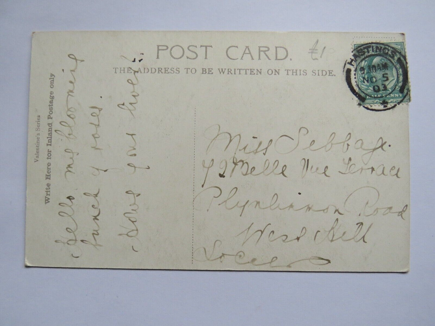 Old Postcard of Houses of Parliament Westminster 1903 - Ref : 1034