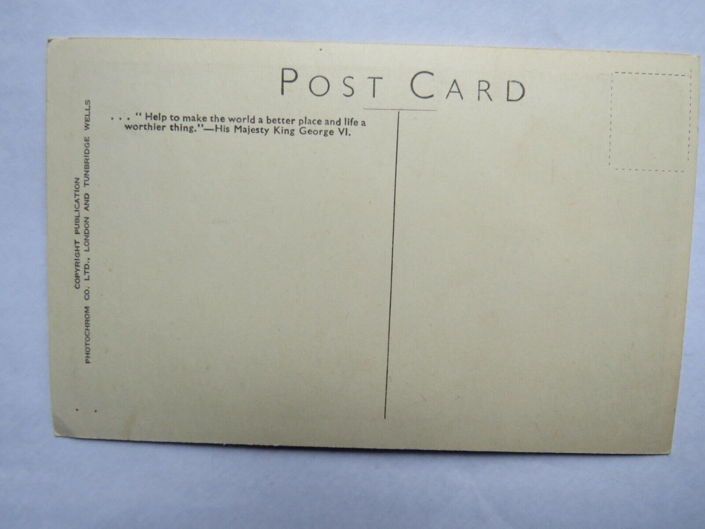 Old Postcard of " A Thought for the Day" by Kathleen Partridge