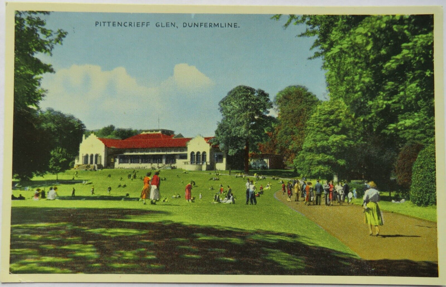 Old Postcard of Pittencrieff Glen, Dunfermline