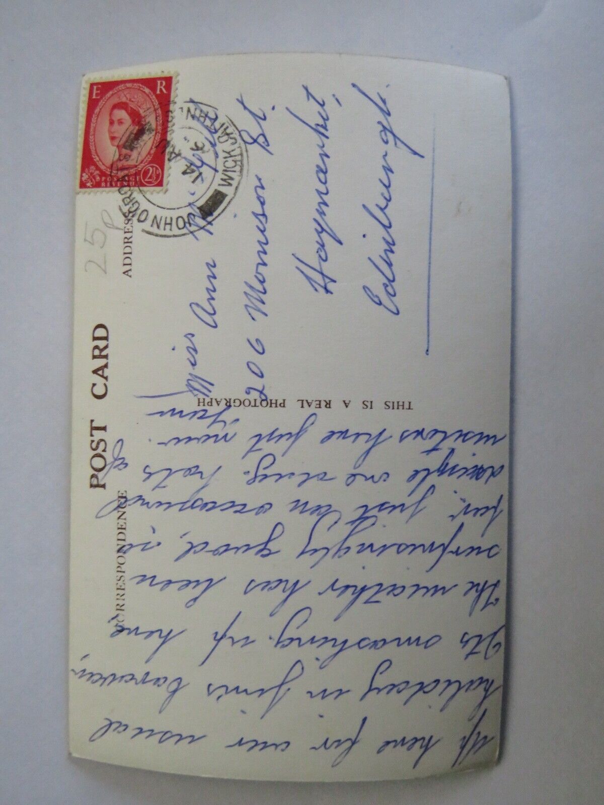 Old Postcard of John De Grot's Memorial Stone - Ref : 1037