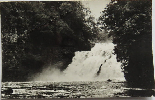 Old Postcard of Corra Linn Falls of Clyde, Lanark  - Ref : 1034