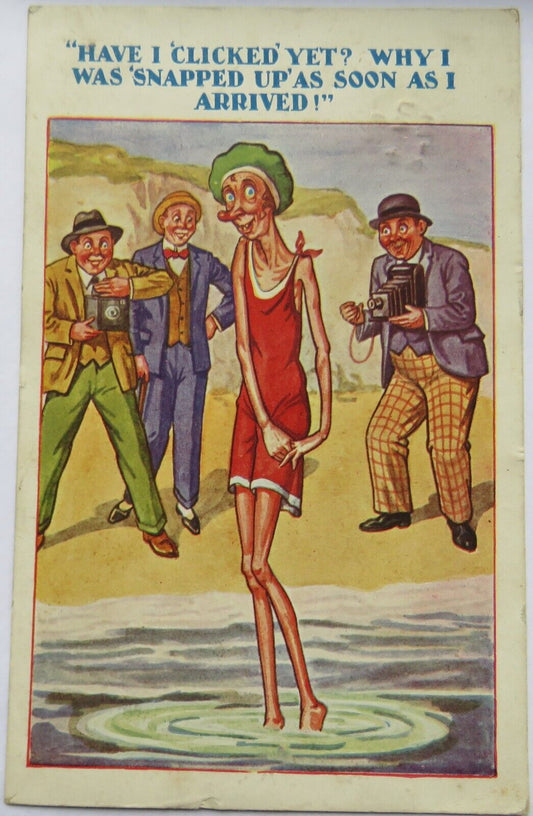 Old Comical Postcard 1928  "Have I Clicked Yet? Comic Series No. 847