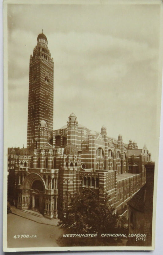 Old Postcard of Westminster Cathedral London - Ref : 1034
