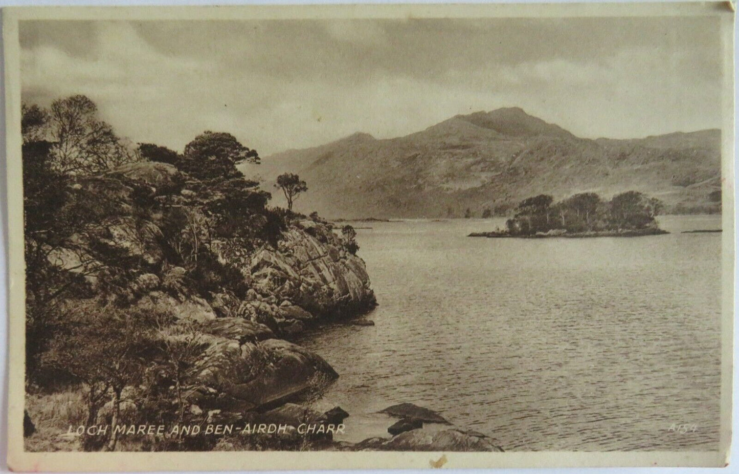 Old Postcard of Loch Maree and Ben-Airdh-Charr - Ref : 1021