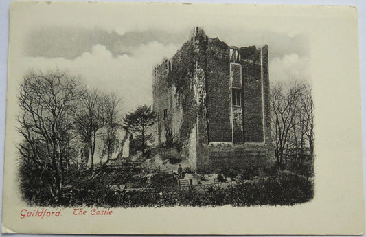 Old Postcard of Guildford, The Castle