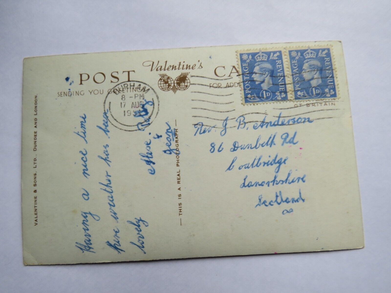 Old Multiview Postcard of Durham, 1951