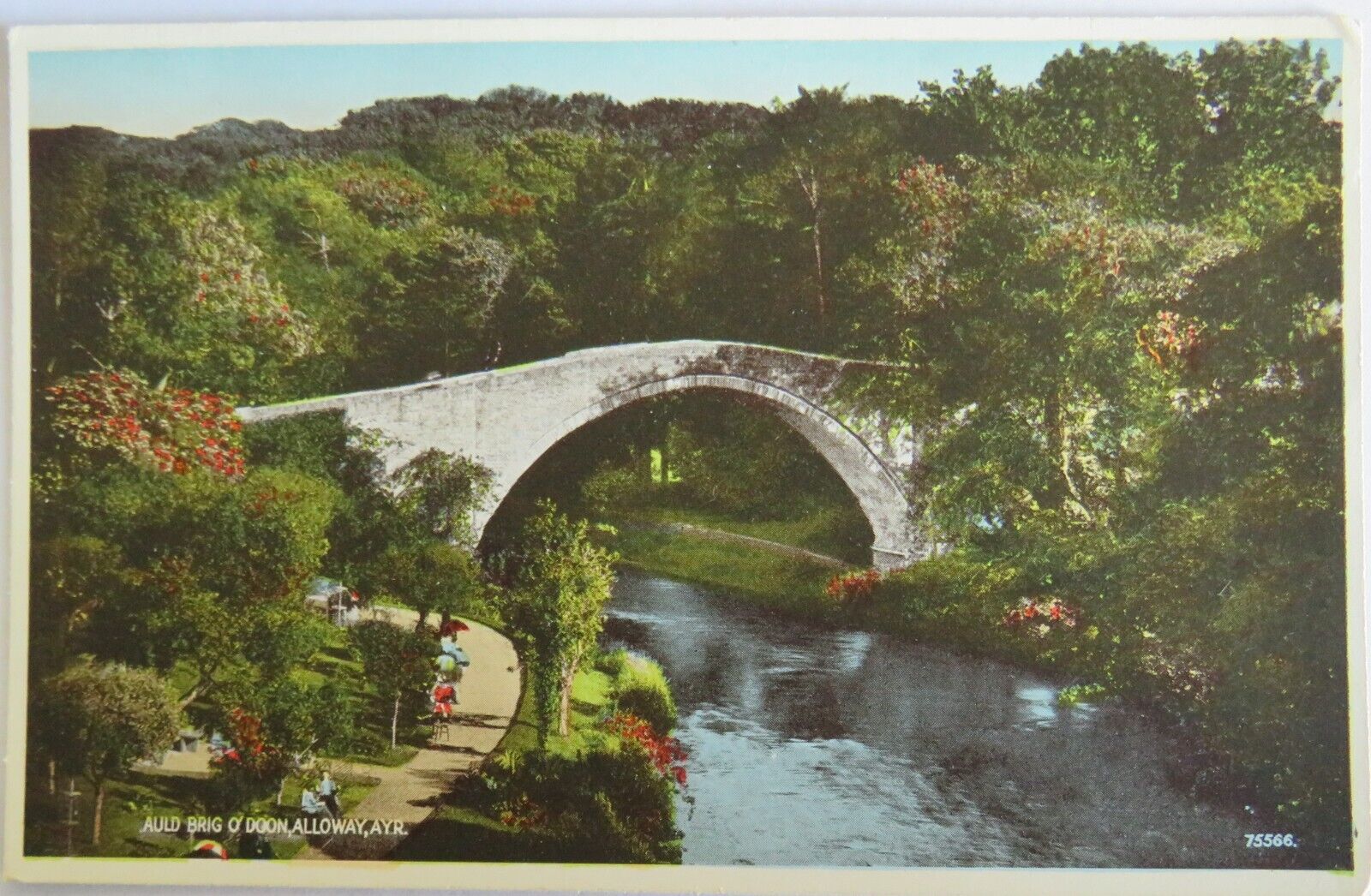 Old Postcard of Auld Brig O'Doon, Alloway, Ayr - Ref : 1029