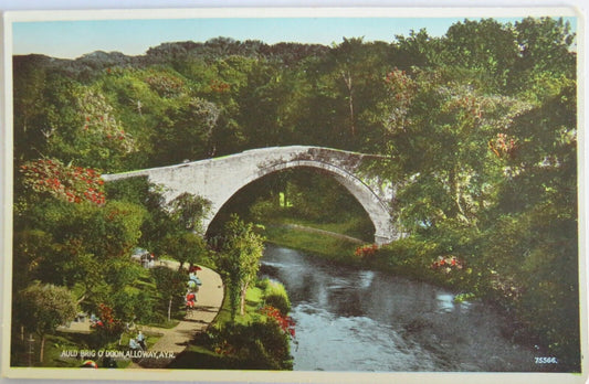 Old Postcard of Auld Brig O'Doon, Alloway, Ayr - Ref : 1029