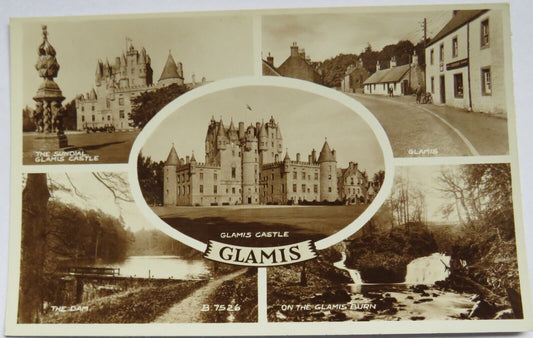 Old Multiview Postcard of Glamis