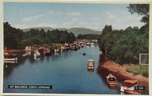 Old Postcard At Balloch, Loch Lomond - Ref : 1007