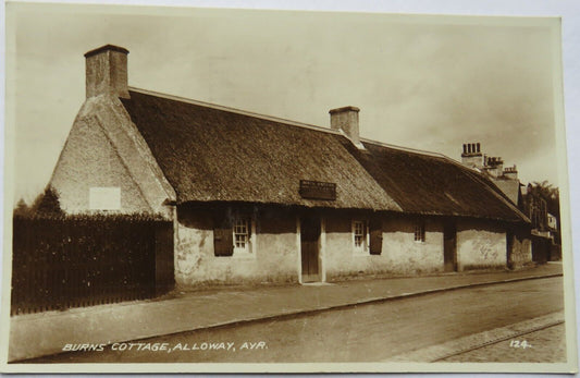 Old Postcard of Burns' Cottage, Alloway, Ayr, 1939