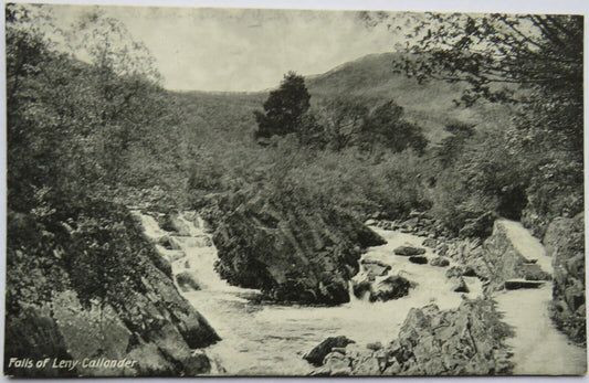 Old Postcard of Falls of Leny Callander