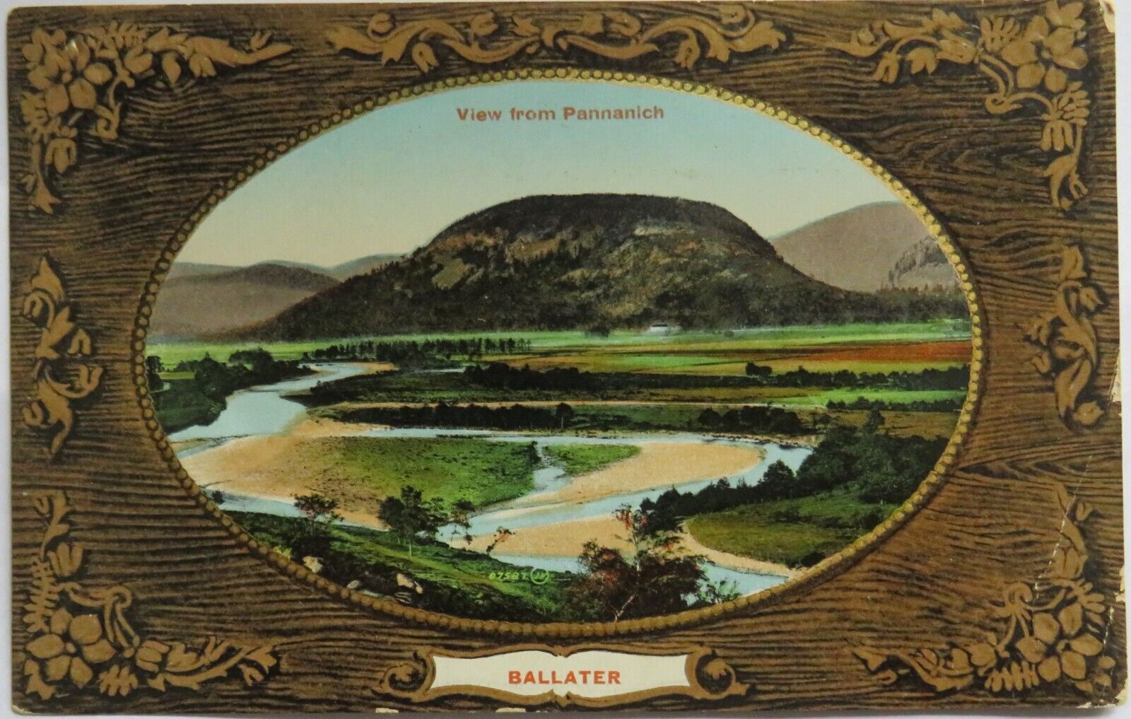 Old Postcard On Ballater View From Pannanich 1919 -  Ref : 1013