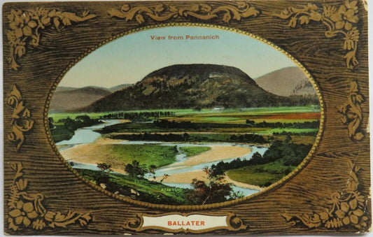 Old Postcard On Ballater View From Pannanich 1919 -  Ref : 1013